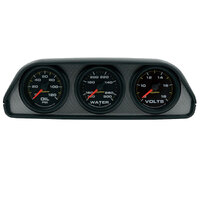 Dash Pod Mount Gauge Kit - Black Dial, Black Bezel