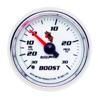 C2 2-1/16" Mechanical Boost/Vacuum Gauge (30 In Hg/30 PSI)