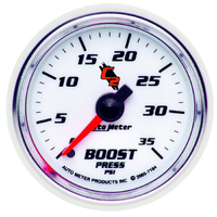 C2 2-1/16" Mechanical Boost Gauge (0-35 PSI)