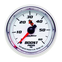 C2 2-1/16" Mechanical Boost Gauge (0-60 PSI)