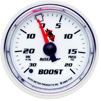 C2 2-1/16" Mechanical Boost/Vacuum Gauge (30 In Hg/20 PSI)