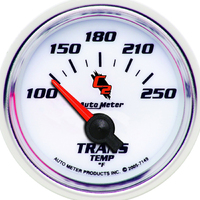 C2 Mopar 2-1/16" Transmission Temperature Gauge w/ Air Core (100-250 °F)