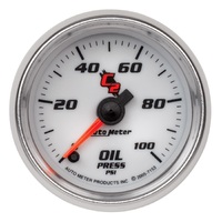 C2 2-1/16" Stepper Motor Oil Pressure Gauge (0-100 PSI)