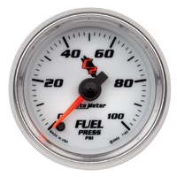 C2 2-1/16" Stepper Motor Fuel Pressure Gauge (0-100 PSI)