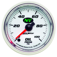 NV 2-1/16" Stepper Motor Oil Pressure Gauge (0-100 PSI)
