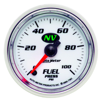 NV 2-1/16" Stepper Motor Fuel Pressure Gauge (0-100 PSI)