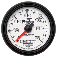 Phantom II 2-1/16" Mechanical Boost Gauge (0-60 PSI)