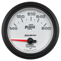 Phantom II 2-5/8" Oil Temperature Gauge w/ Air-Core (140-300 °F)