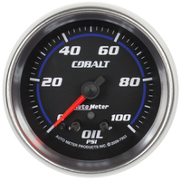 Cobalt 2-5/8" Stepper Motor Oil Pressure Gauge (w/ Peak & Warn (0-100 PSI)