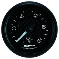 GT 2-1/16" Mechanical Oil Pressure Gauge (0-100 PSI)