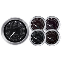 Chrono 5 Piece Gauge Kit w/ Electric Speedometer (3-3/8" & 2-1/16")