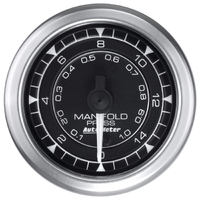 Chrono 2-1/16" Manifold Stepper Motor Pressure Gauge (0-15 PSI)