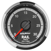 Gen 4 Dodge Factory Match 2-1/16" Stepper Motor Fuel Rail Pressure Gauge (0-30K PSI)