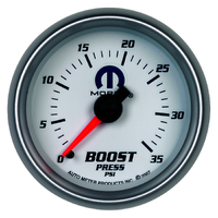 Mopar 2-1/16" Mechanical Boost Gauge (0-35 PSI) Black