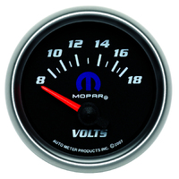 Mopar 2-1/16" Voltmeter w/ Air-Core (8-18V)