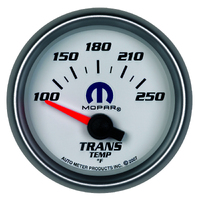 Mopar 2-1/16" Transmission Temperature Gauge w/ Air Core (100-250 °F) White
