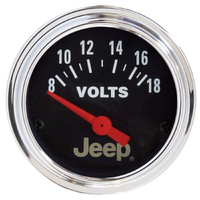 Jeep 2-1/16" Voltmeter w/ Air-Core (8-18V)