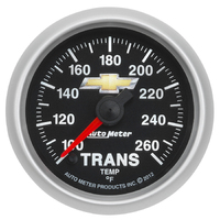 GM Black 2-1/16" Digital Stepper Motor Transmission Temp Gauge (100-260 °F) Gold Bowtie
