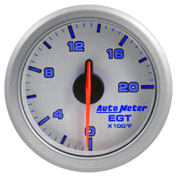 Air-Drive 2-1/16" Exhaust Gas Temp Gauge w/ Air-Core (0-2000 °F) Silver