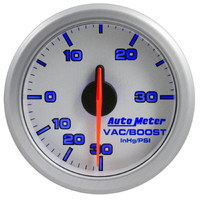 Air-Drive 2-1/16" Boost/Vacuum Gauge w/ Air-Core (30 In Hg/30 PSI) Silver