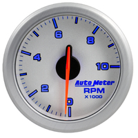 Air-Drive 2-1/16" Tachometer w/ Air-Core (0-10,000 RPM) Silver