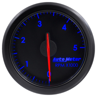 Air-Drive 2-1/16" Tachometer w/ Air-Core (0-5,000 RPM) Black