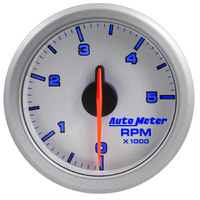 Air-Drive 2-1/16" Tachometer w/ Air-Core (0-5,000 RPM) Silver