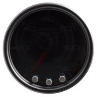 Spek-Pro 2-1/16" Stepper Motor Water Pressure Gauge (0-120 PSI) Black Dial, Black Bezel, Smoked Lens
