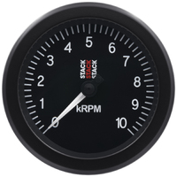 Stack 88mm Sport Tachometer (0-10K RPM) Black
