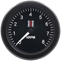 Stack 88mm Sport Tachometer (0-8K RPM) Black