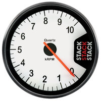 Stack 80mm Clubman Tachometer (0-10K RPM) White