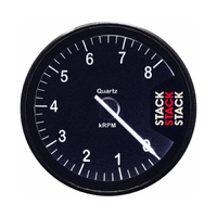 Stack 80mm Clubman Tachometer - Black (0-8K RPM)