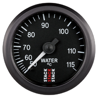 Stack 52mm Mechanical Water Temp Gauge (50-115 °C, 3/8" BSPT) 6 Ft.