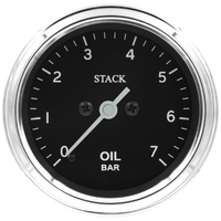 Stack 52mm Pro Stepper Motor Oil Pressure Gauge (0-7 Bar, M10 Male) Classic
