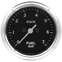 Stack 52mm Pro Stepper Motor Fuel Pressure Gauge (0-7 Bar/ M10 Male)