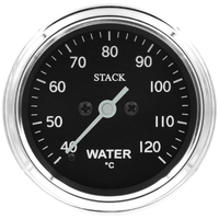 Stack 52mm Pro Stepper Motor Water Temp Gauge (40-120°C/ 1/8" NPTF Male) Classic