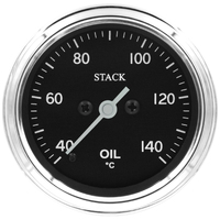 Stack 52mm Pro Stepper Motor Oil Temp Gauge (40-140 °C, 1/8" NPTF Male) Classic