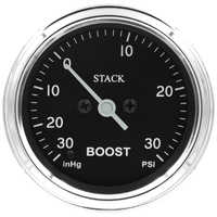 Stack 52mm Pro Stepper Motor Boost Gauge (-30Inhg To +30PSI)