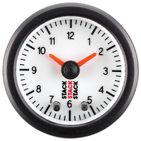 Stack Analog Clock - White
