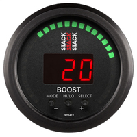 Stack 2-1/16" Boost Controller Gauge (-1 To +2 Bar/-30Inhg To +30 PSI)