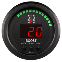Stack 2-1/16" Boost Controller Gauge (-1 To +2 Bar/-30Inhg To +30 PSI)