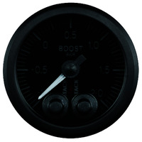 Stack 52mm Pro-Control Boost Pressure Gauge inc T-Fitting (-1 To +2 Bar) Black