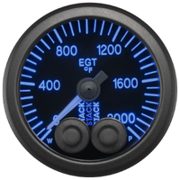 Stack Pro-Control 52mm Exhaust Gas Temp Gauge (0-2000 °F) Black