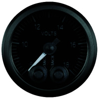 Stack 52mm Pro-Control Battery Voltage Gauge (8-18V) Black