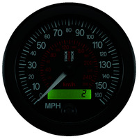Stack 88mm Speedometer (0-160 MPH/260 Km/H) Black