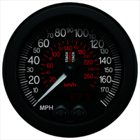 Stack 88mm GPS Speedometer (0-180 MPH/260 Km/H) Black