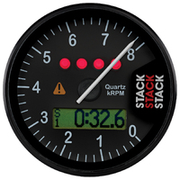 Stack Professional Display Tachometer (0-8K RPM) Black