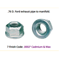 1964 - 1973 Mustang Exhaust Flange Stud Nuts - 4 Pack