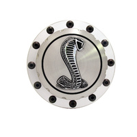 1964 - 1973 Mustang Billet Fuel Cap (Silver Cobra Emblem)