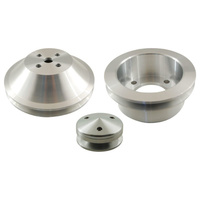 1970 - 1973 Mustang 302 351w 351c Billet Pulley Kit Single Groove